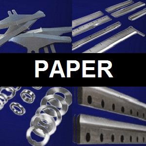 machine knives for the paper cutting industry